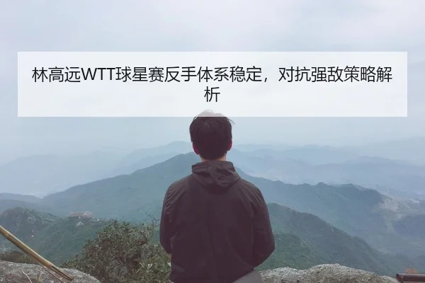 林高远WTT球星赛反手体系稳定，对抗强敌策略解析